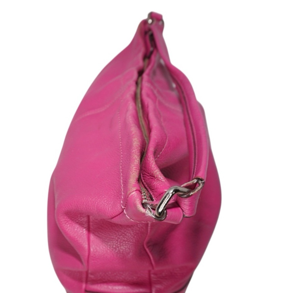 Coach Pink Park Pebble Leather Hobo Bag Magenta Fuchsia F23293 - Picture 7 of 16